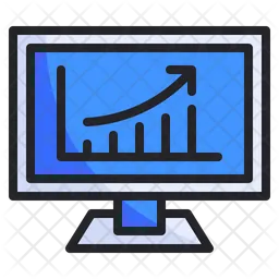 Online Growth Arrow  Icon