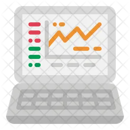 Online Growth Chart  Icon