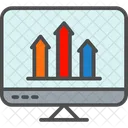 Online Growth Chart Growth Chart Online Growth Graph Icon