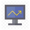 Online Growth Chart Online Growth Graph Data Analytics Icon