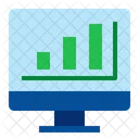 Online Growth Graph  Icon