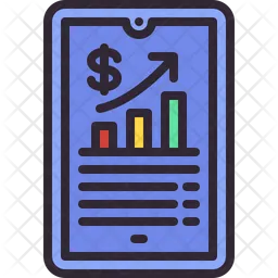 Online Growth Graph  Icon