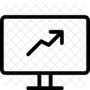 Computer Line Chart Up Icon