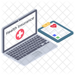 Online Health Insurance Icon