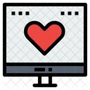 Online Heart Heart Like Icon