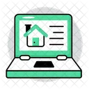 Casa Online Propriedade Online Casa Ícone