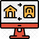Online home booking  Icon