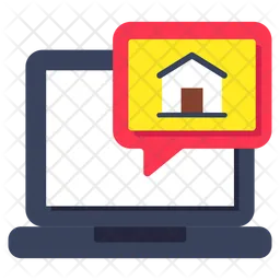 Online-Home-Chat  Symbol