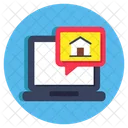 Online Home Chat Online Home Message Online Home Conversation Icon