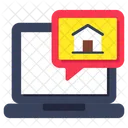 Online Home Chat Online Home Message Online Home Conversation Icon