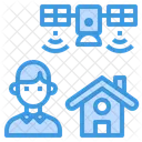 Online Education Learning Home Icône