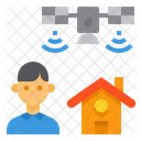Online Education Learning Home Icône