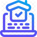 Online Home Laptop Web Icon