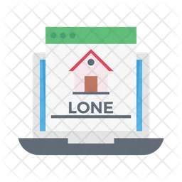 Online Home Lone  Icon
