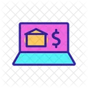 Online Home Money  Icon