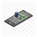 Hospital Online Location Mobile Icon