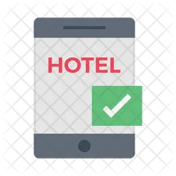 Online Hotel Book  Icon
