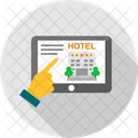 Online Hotel Booking Hotel Booking Laptop Icon