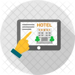 Online hotel booking  Icon