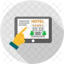 Online Hotel Booking Hotel Booking Laptop Icon