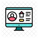Online House Rent Icon