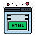 온라인 HTML  아이콘