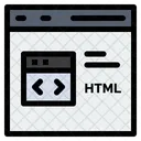 Online Html Coding  Icon