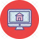 Online Hypothek Online Immobilienkauf Online Immobilienauswahl Icon