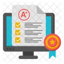 Online Grade Sheet Online Result Card Icon