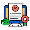 Online Grade Sheet Online Result Card Icon