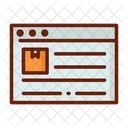Online Online Data Delivery Information Icon