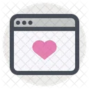 Online Website Love Icon