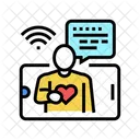Online Communication Color アイコン