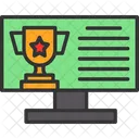 Online Learning Graduation Icon