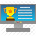 Online Learning Graduation Icon
