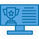 Online Learning Graduation Icon
