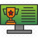 Online Learning Graduation Icon