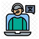 Online Language Teacher Icon