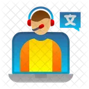 Online Language Teacher Icon