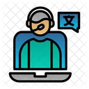Online Language Teacher Icon