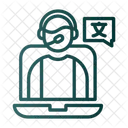Online Language Teacher Icon