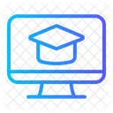 Online Graduation Graduation Cap Icon