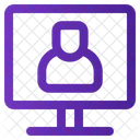 Online Conference Discussion Icon