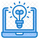 Online Idea Idea Laptop Icon