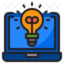Online Idea Idea Laptop Icon