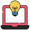 Online Idea Online Innovation Creative Idea Icon