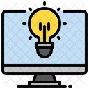 Online Idea Online Solution Creative Idea Icon