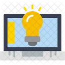 Online Idea Bright Idea Innovative Idea Icon