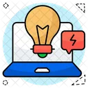 Online Idea Innovation Bright Idea Icon