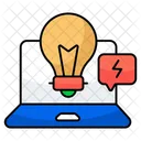 Online Idea Innovation Bright Idea Icon